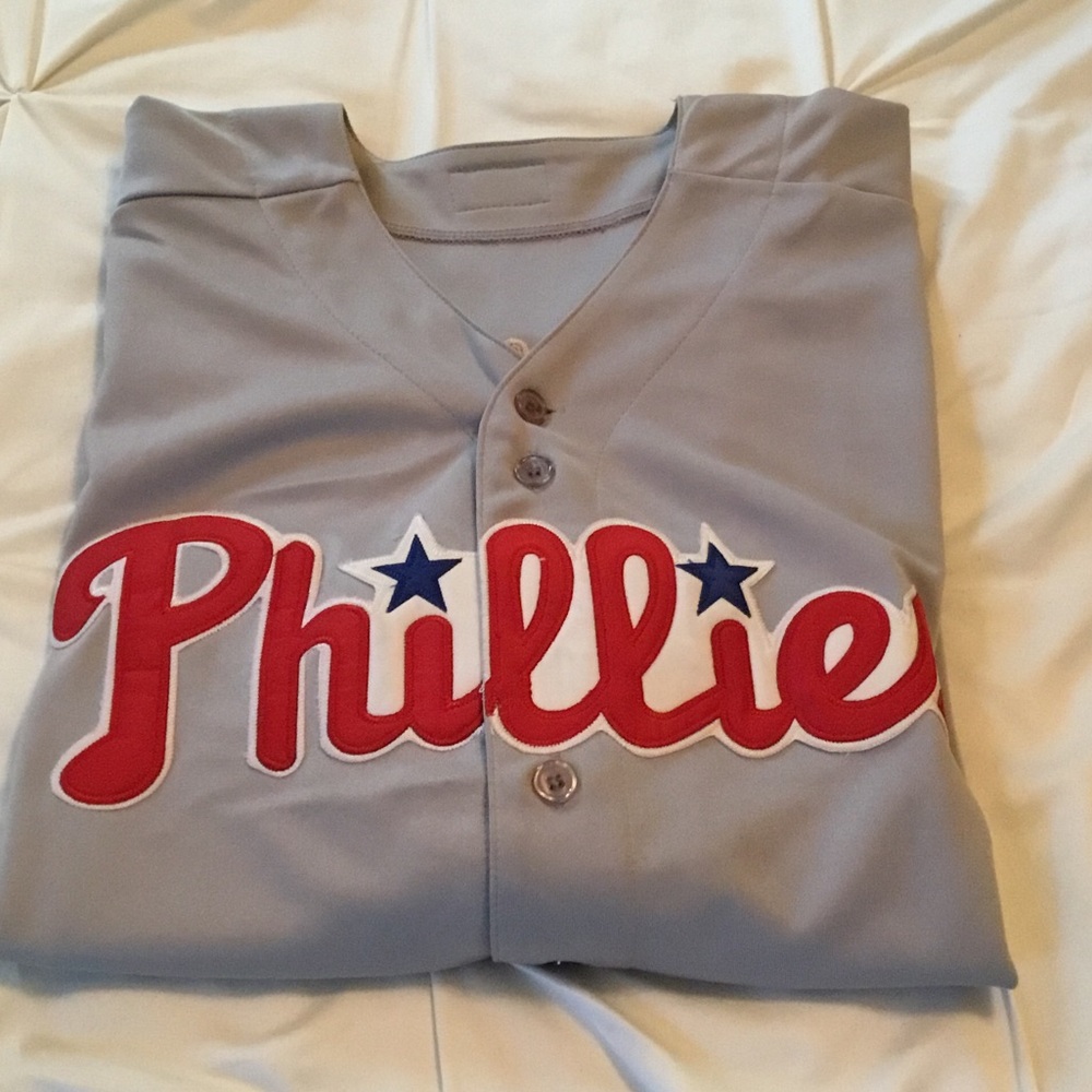 Majestic Authentic Gray Phillies Ryan Howard Jersey - Picture 5 of 7